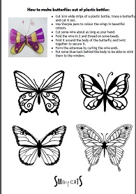 How to make butterflies out of plastic bottles